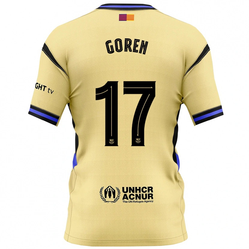 Danxen Kid Orian Goren #17 Yellow Black Away Jersey 2025/26 T-Shirt