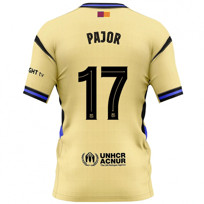 Danxen Kid Ewa Pajor #17 Yellow Black Away Jersey 2025/26 T-Shirt
