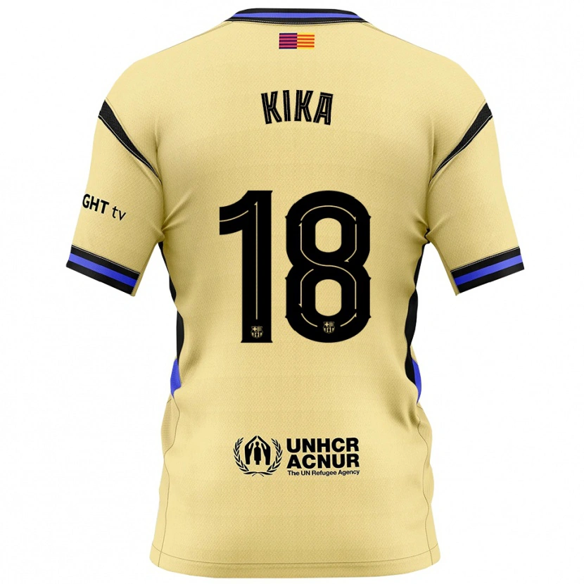 Danxen Kid Kika Nazareth #18 Yellow Black Away Jersey 2025/26 T-Shirt