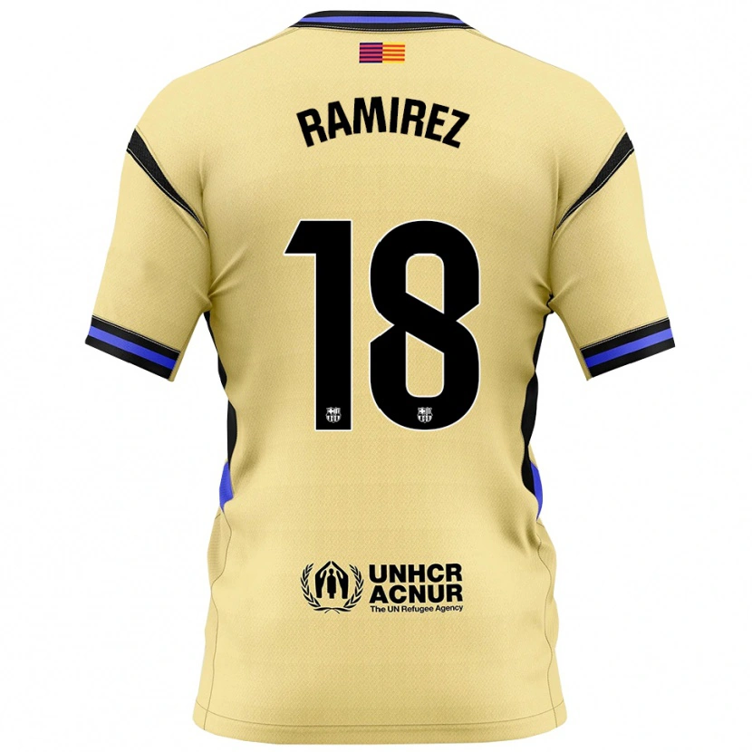 Danxen Kid Emma Ramirez #18 Yellow Black Away Jersey 2025/26 T-Shirt