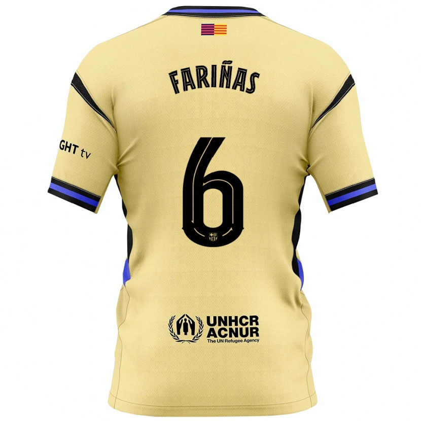 Danxen Kid Brian Fariñas #6 Yellow Black Away Jersey 2025/26 T-Shirt