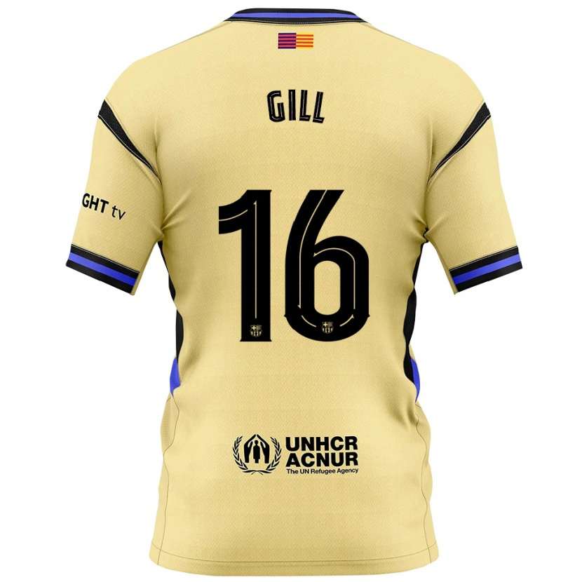 Danxen Kid Adrian Gill #16 Yellow Black Away Jersey 2025/26 T-Shirt