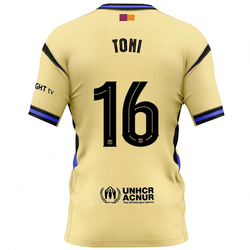 Danxen Kid Toni Fernández #16 Yellow Black Away Jersey 2025/26 T-Shirt