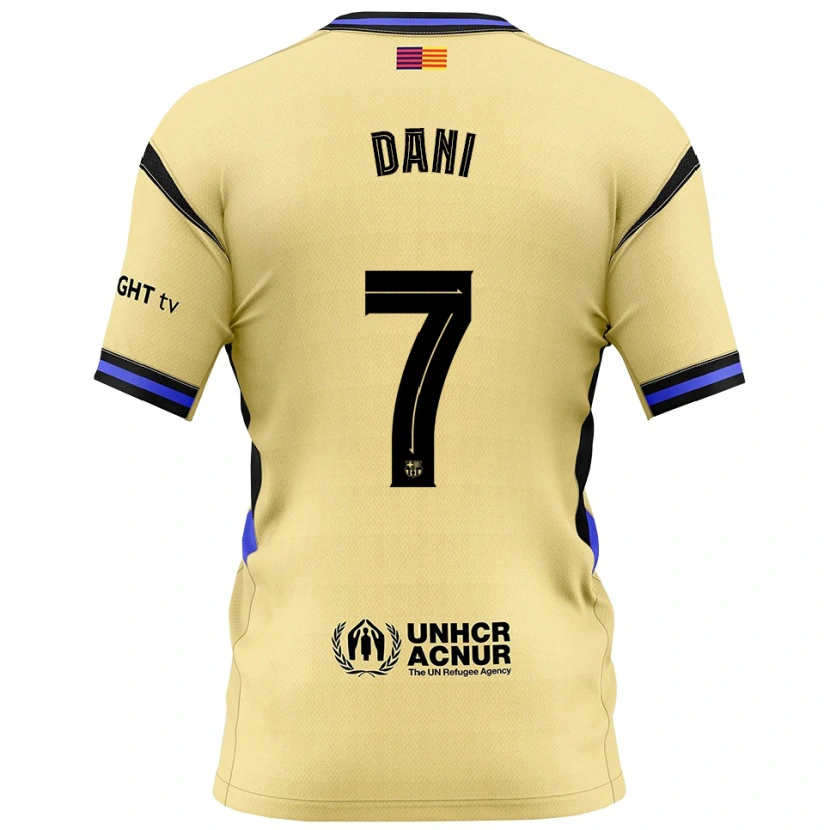 Danxen Kid Dani Rodríguez #7 Yellow Black Away Jersey 2025/26 T-Shirt