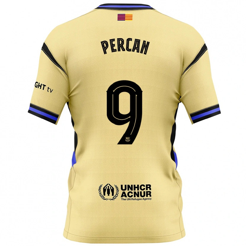 Danxen Kid Diego Percan #9 Yellow Black Away Jersey 2025/26 T-Shirt