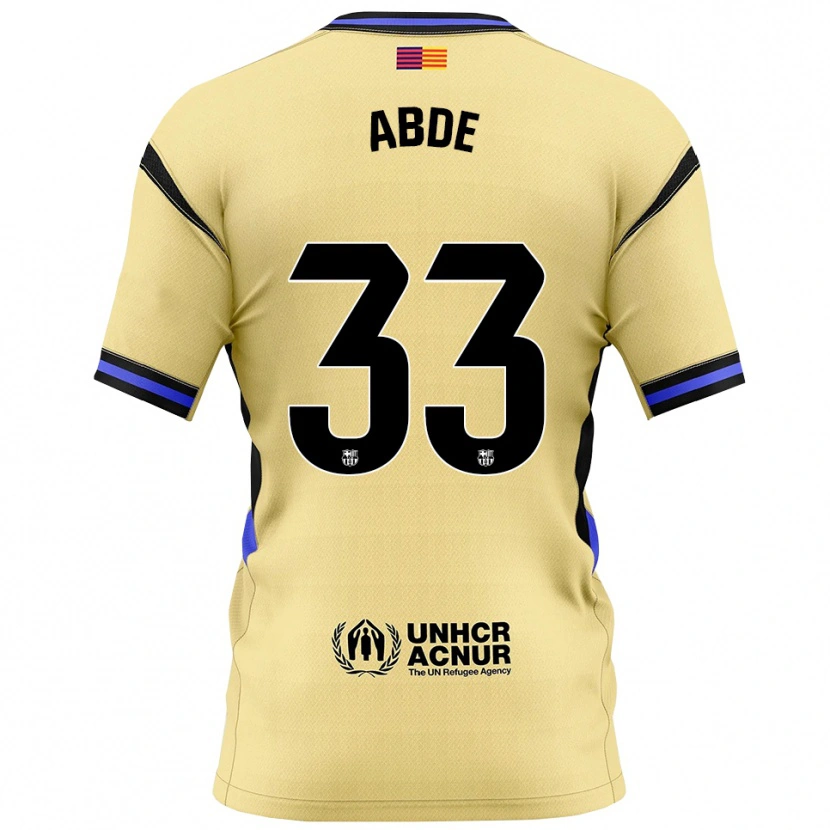Danxen Kid Ez Abde #33 Yellow Black Away Jersey 2025/26 T-Shirt