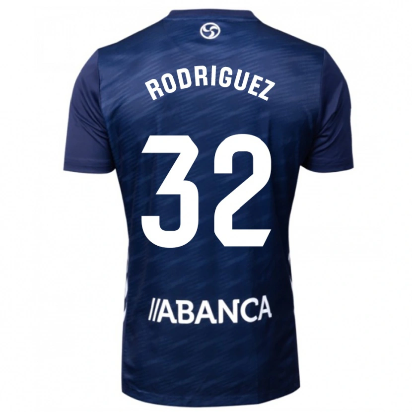 Danxen Kid Javi Rodríguez #32 Navy White Away Jersey 2025/26 T-Shirt