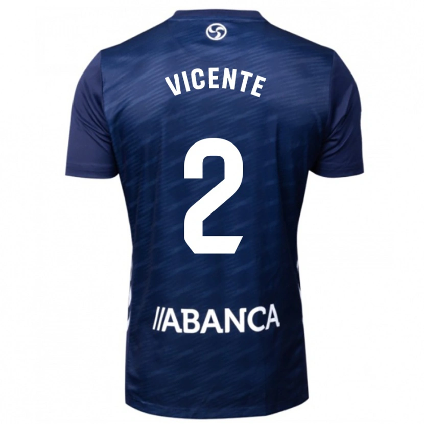 Danxen Kid Vicente #2 Navy White Away Jersey 2025/26 T-Shirt