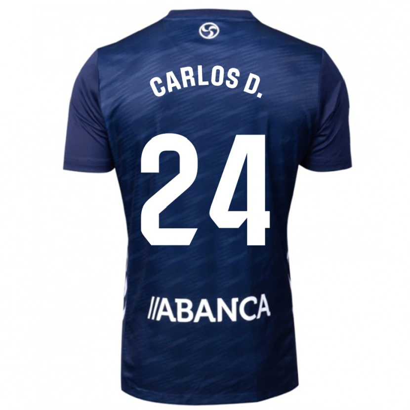 Danxen Kid Carlos Domínguez #24 Navy White Away Jersey 2025/26 T-Shirt