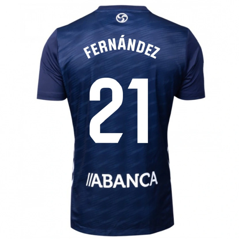 Danxen Kid Manu Fernández #21 Navy White Away Jersey 2025/26 T-Shirt