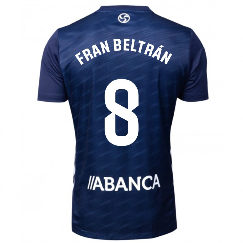 Danxen Kid Fran Beltrán #8 Navy White Away Jersey 2025/26 T-Shirt