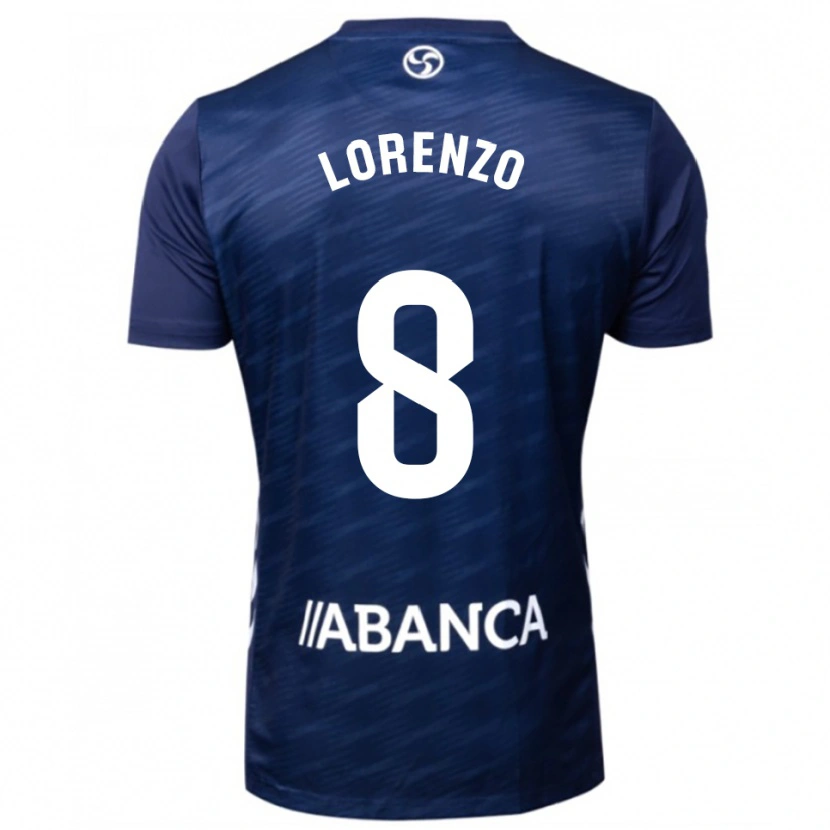 Danxen Kid Paula Lorenzo #8 Navy White Away Jersey 2025/26 T-Shirt