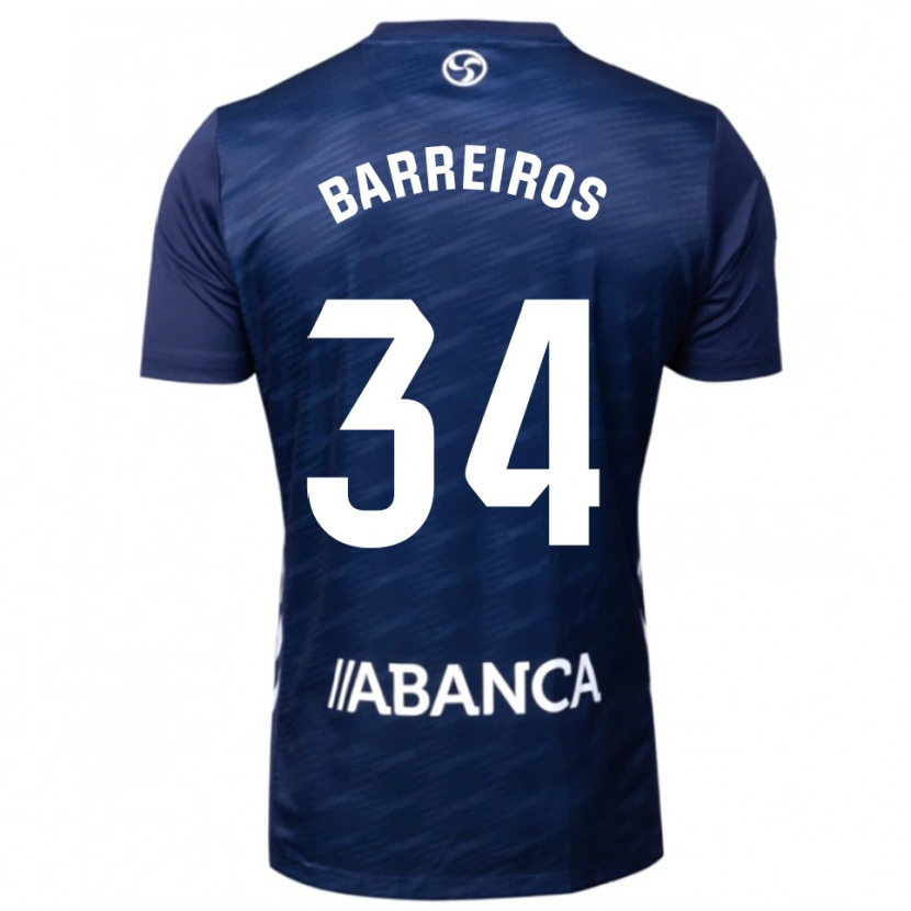 Danxen Kid Iago Barreiros #34 Navy White Away Jersey 2025/26 T-Shirt