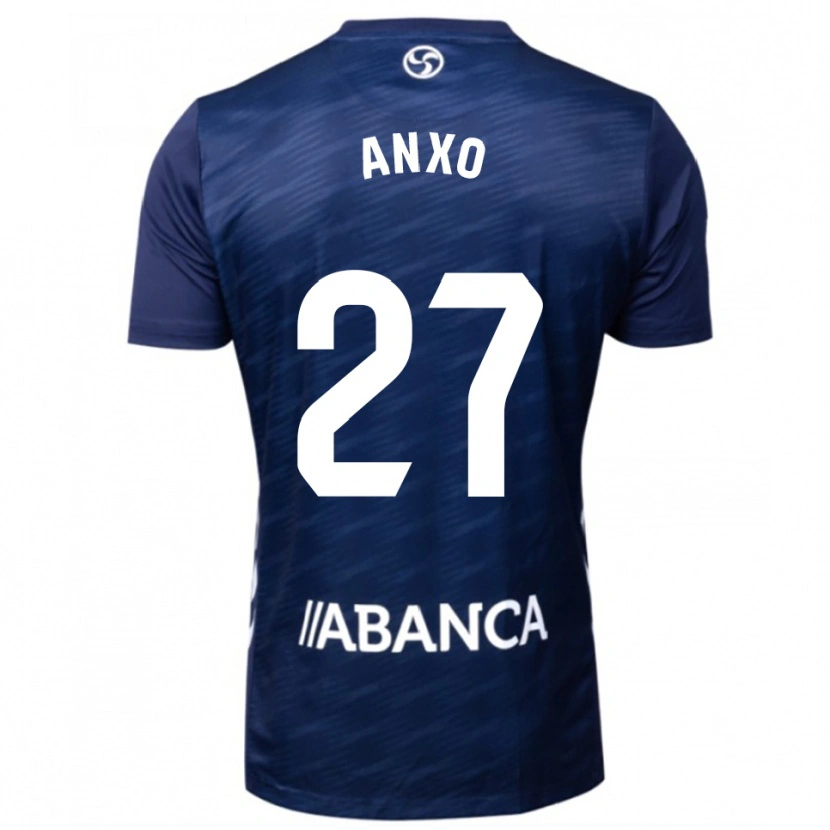 Danxen Kid Anxo Rodríguez #27 Navy White Away Jersey 2025/26 T-Shirt
