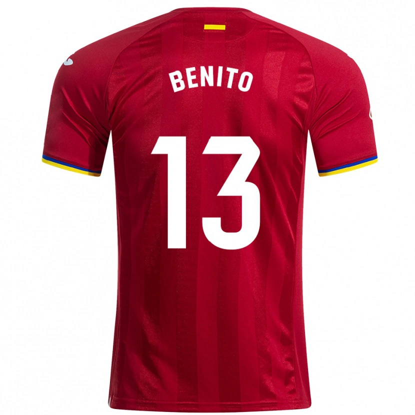 Danxen Kid Jorge Benito #13 Red Yellow Blue Away Jersey 2025/26 T-Shirt