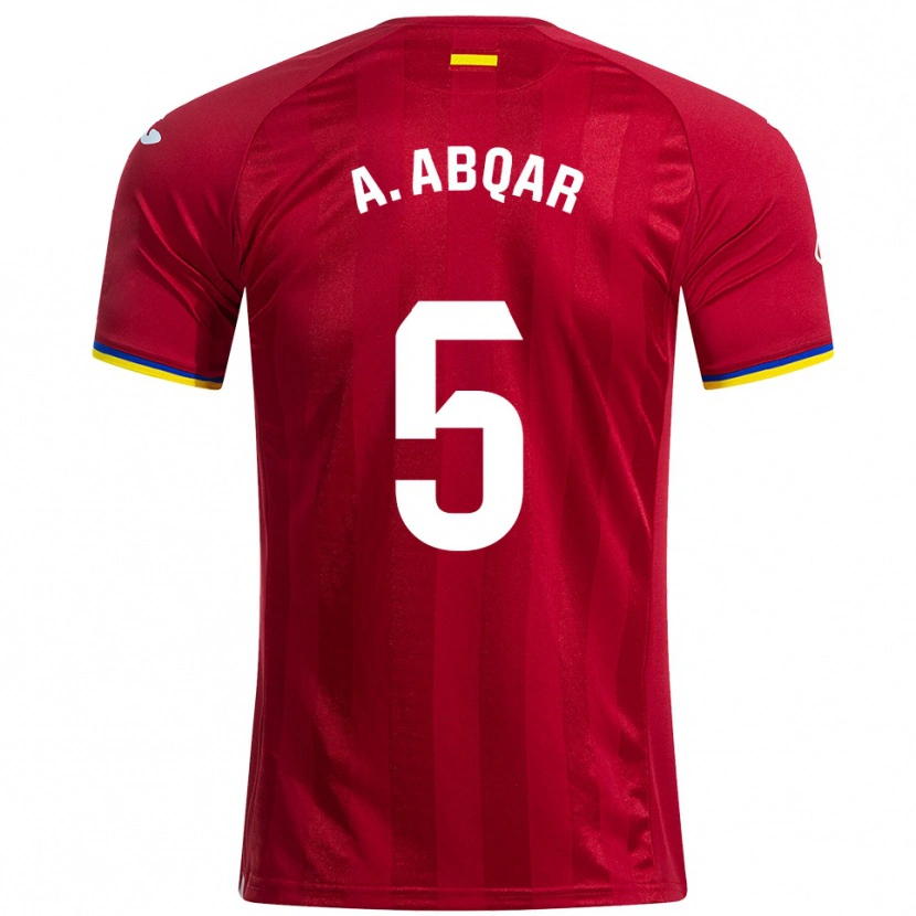 Danxen Kid Abdel Abqar #5 Red Yellow Blue Away Jersey 2025/26 T-Shirt