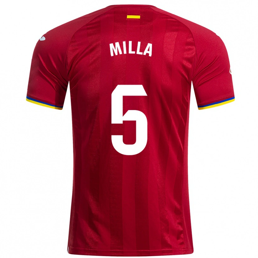 Danxen Kid Luis Milla #5 Red Yellow Blue Away Jersey 2025/26 T-Shirt