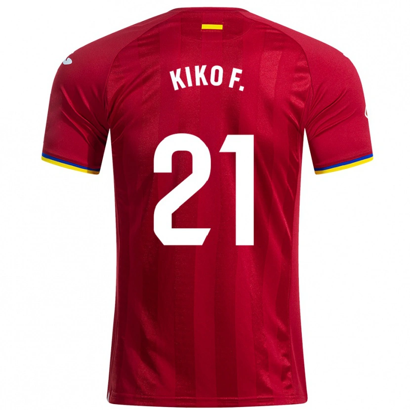 Danxen Kid Kiko Femenía #21 Red Yellow Blue Away Jersey 2025/26 T-Shirt