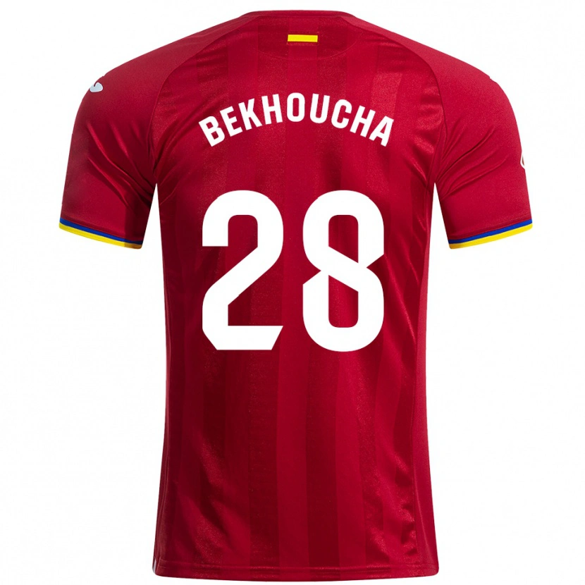 Danxen Kid Ismael Bekhoucha #28 Red Yellow Blue Away Jersey 2025/26 T-Shirt