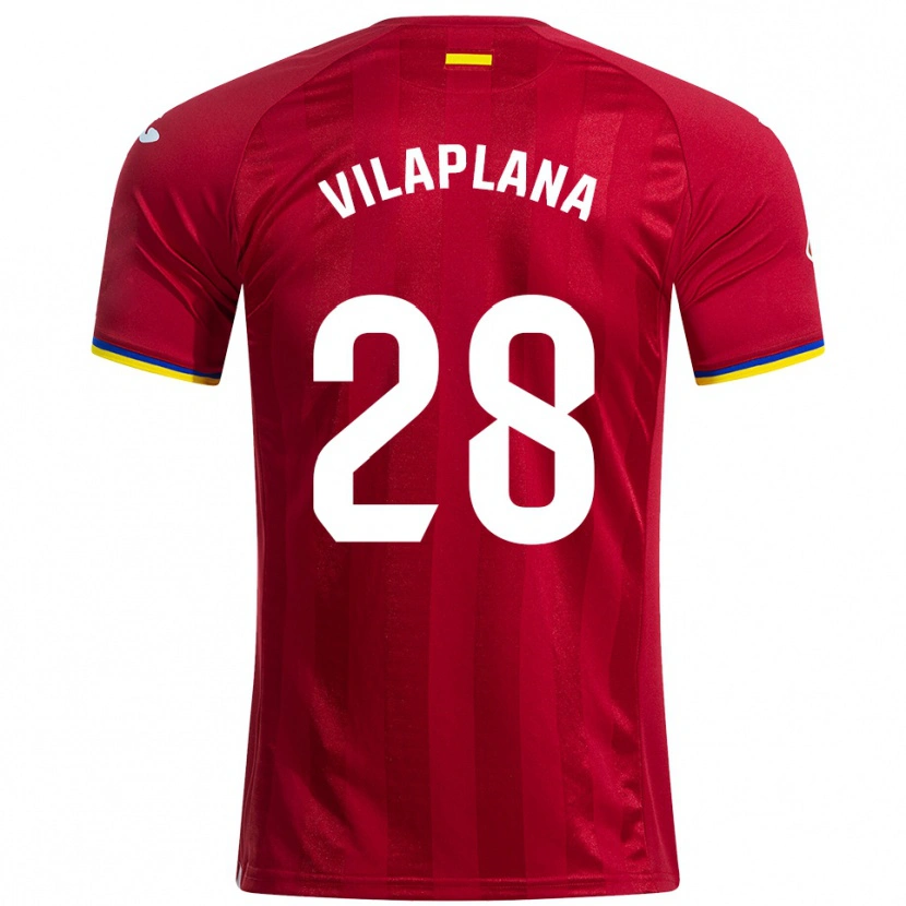 Danxen Kid Marc Vilaplana #28 Red Yellow Blue Away Jersey 2025/26 T-Shirt