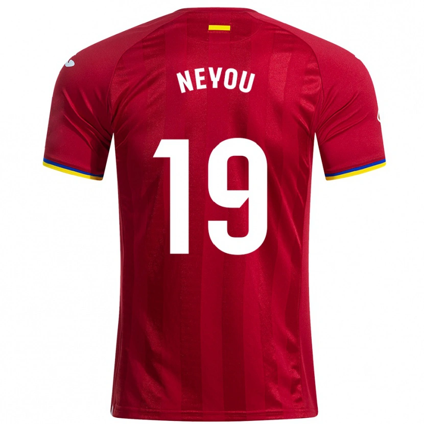 Danxen Kid Yvan Neyou #19 Red Yellow Blue Away Jersey 2025/26 T-Shirt