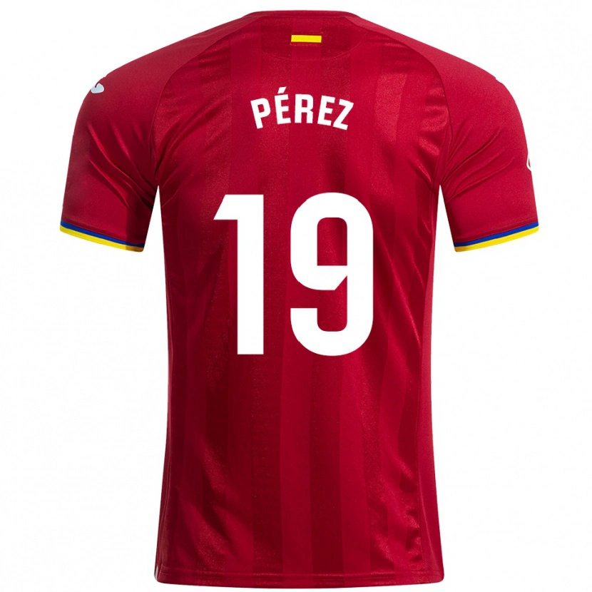 Danxen Kid Joselu Pérez #19 Red Yellow Blue Away Jersey 2025/26 T-Shirt