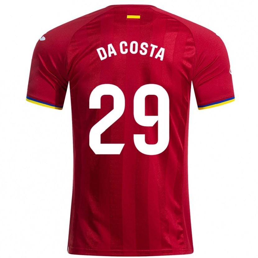 Danxen Kid Coba Da Costa #29 Red Yellow Blue Away Jersey 2025/26 T-Shirt
