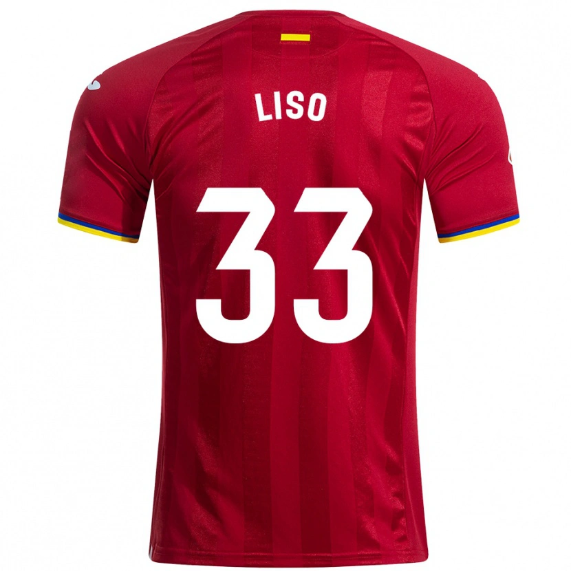 Danxen Kid Adrián Liso #33 Red Yellow Blue Away Jersey 2025/26 T-Shirt