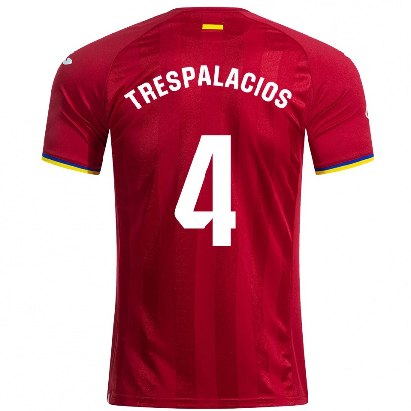 Danxen Kid Adrián Trespalacios #4 Red Yellow Blue Away Jersey 2025/26 T-Shirt