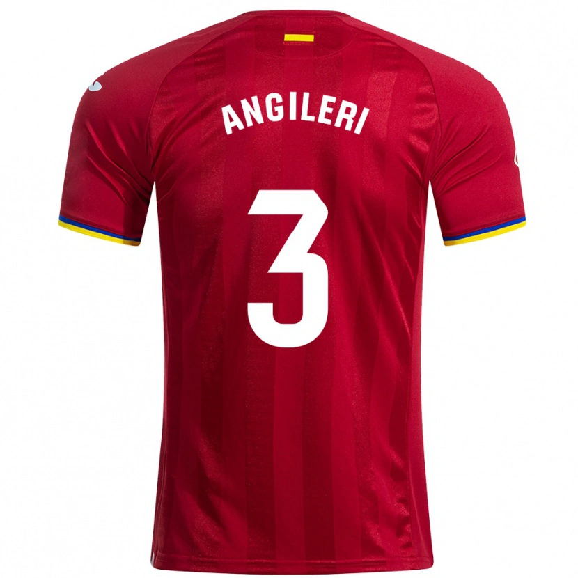 Danxen Kid Fabrizio Angileri #3 Red Yellow Blue Away Jersey 2025/26 T-Shirt