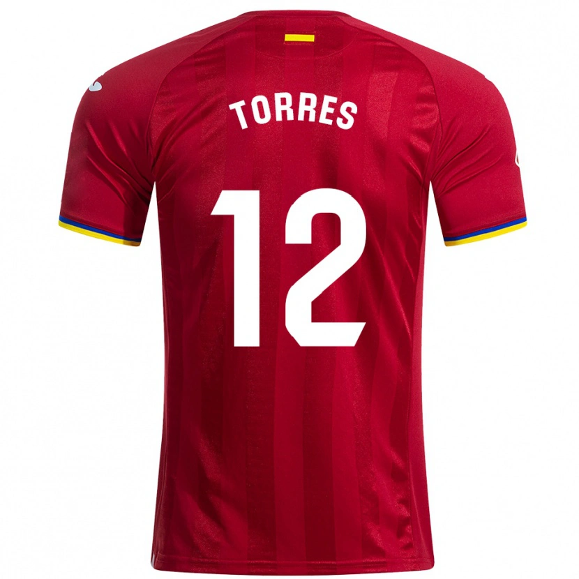 Danxen Kid Rubén Torres #12 Red Yellow Blue Away Jersey 2025/26 T-Shirt