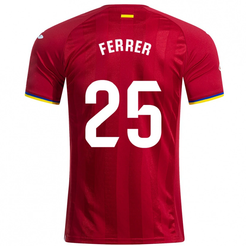 Danxen Kid Diego Ferrer #25 Red Yellow Blue Away Jersey 2025/26 T-Shirt