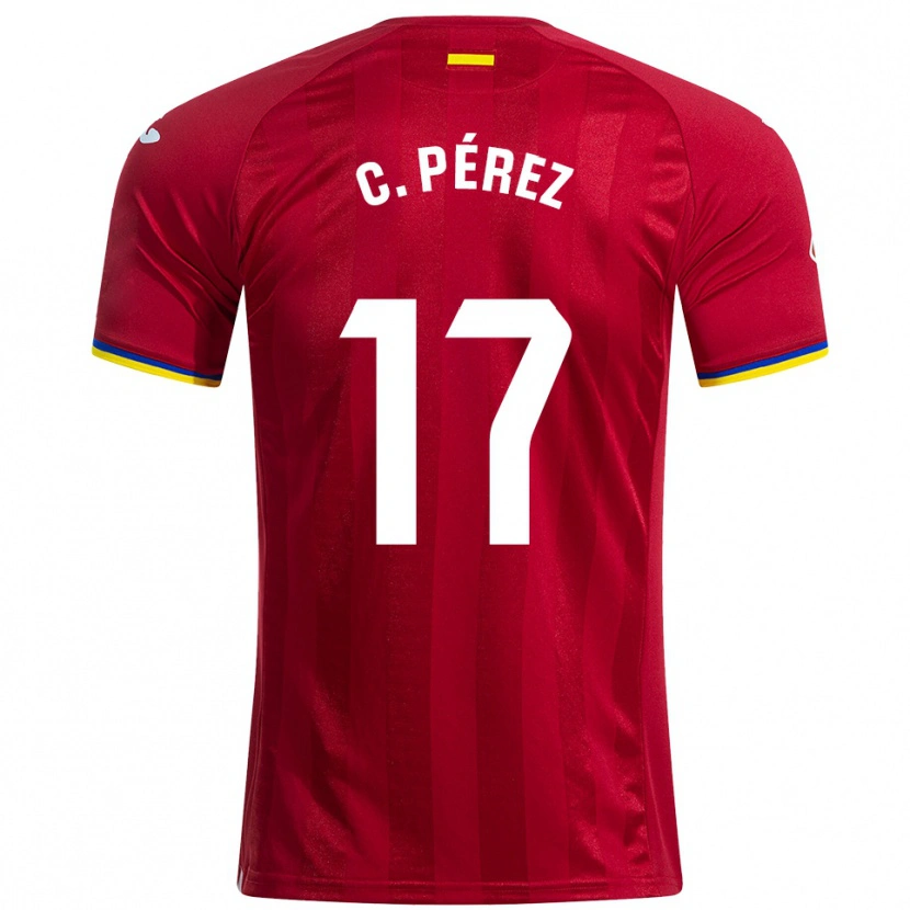 Danxen Kid Carles Perez #17 Red Yellow Blue Away Jersey 2025/26 T-Shirt