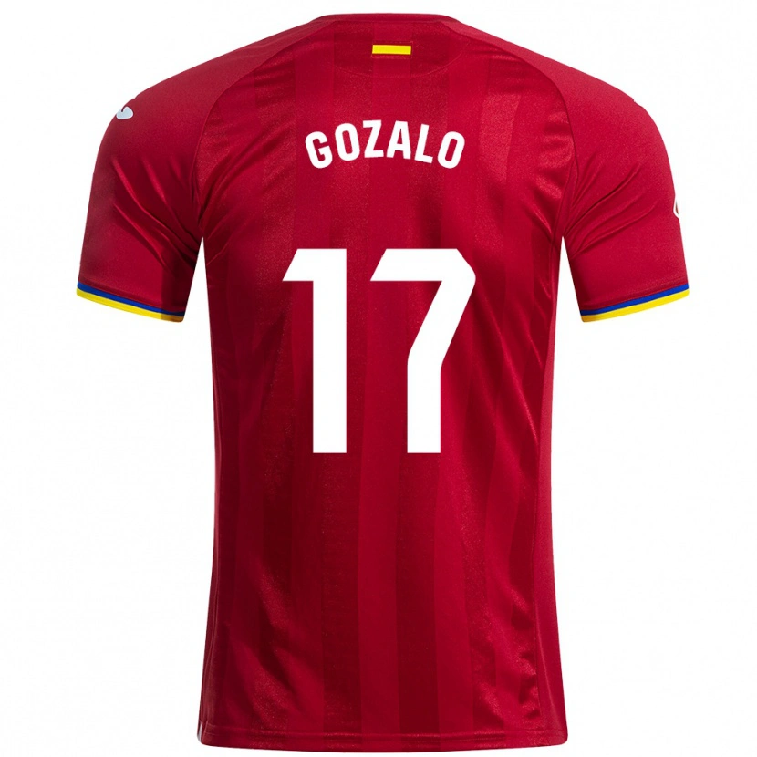 Danxen Kid Marcos Gozalo #17 Red Yellow Blue Away Jersey 2025/26 T-Shirt