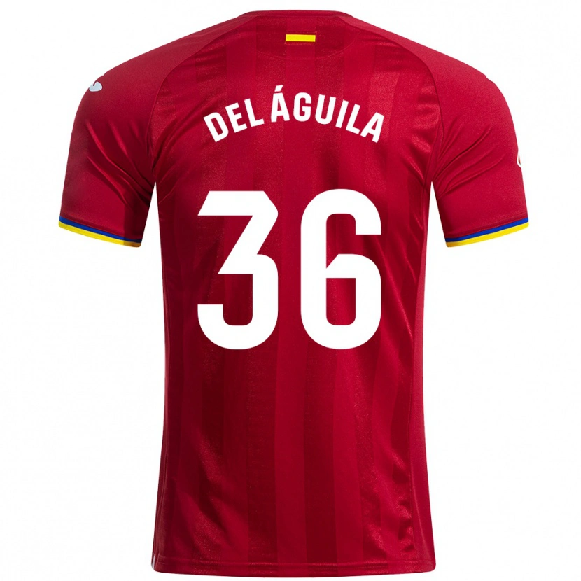 Danxen Kid Ángel Del Águila #36 Red Yellow Blue Away Jersey 2025/26 T-Shirt