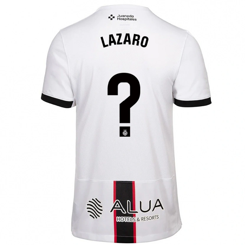 Danxen Kid Victor Lázaro #0 White Black Away Jersey 2025/26 T-Shirt