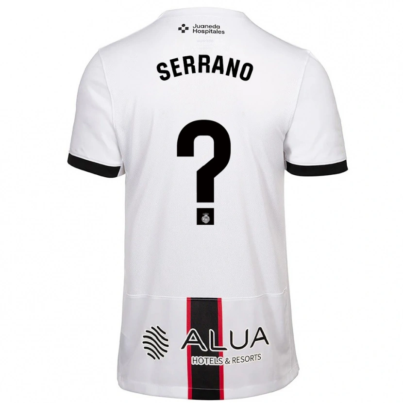 Danxen Kid Gonzalo Serrano #0 White Black Away Jersey 2025/26 T-Shirt