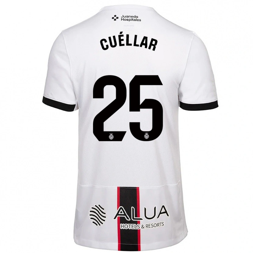 Danxen Kid Iván Cuéllar #25 White Black Away Jersey 2025/26 T-Shirt
