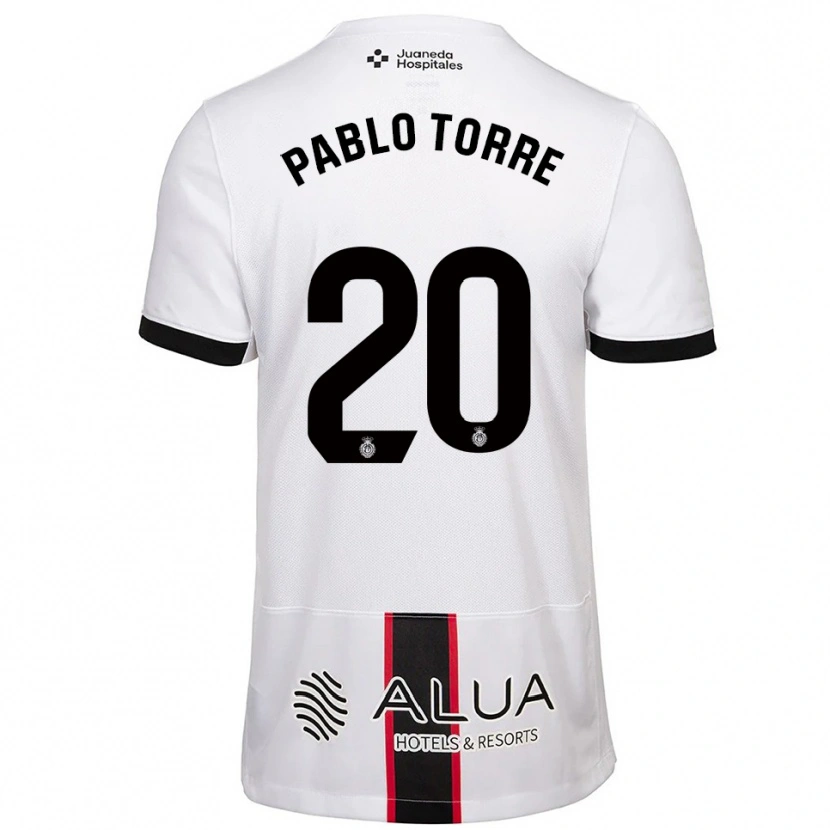 Danxen Kid Pablo Torre #20 White Black Away Jersey 2025/26 T-Shirt