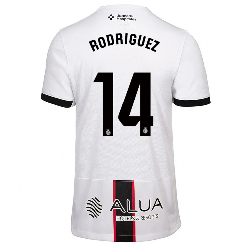 Danxen Kid Diego Rodríguez #14 White Black Away Jersey 2025/26 T-Shirt