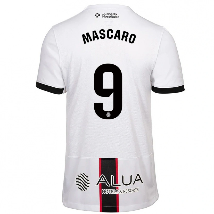 Danxen Kid Pau Mascaró #9 White Black Away Jersey 2025/26 T-Shirt