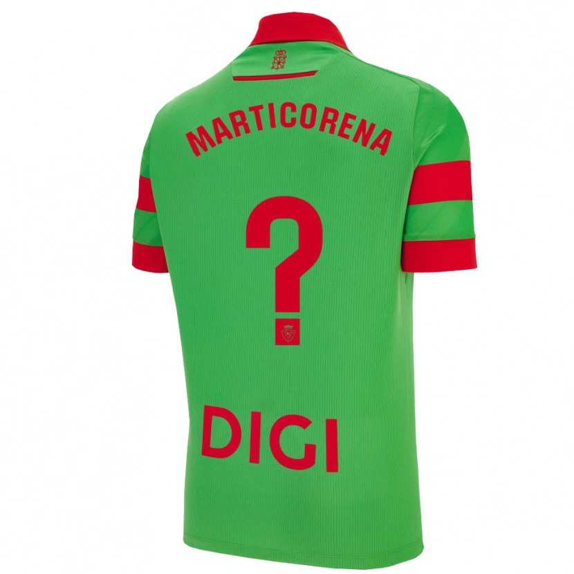 Danxen Kid Ander Marticorena #0 Green Red Away Jersey 2025/26 T-Shirt