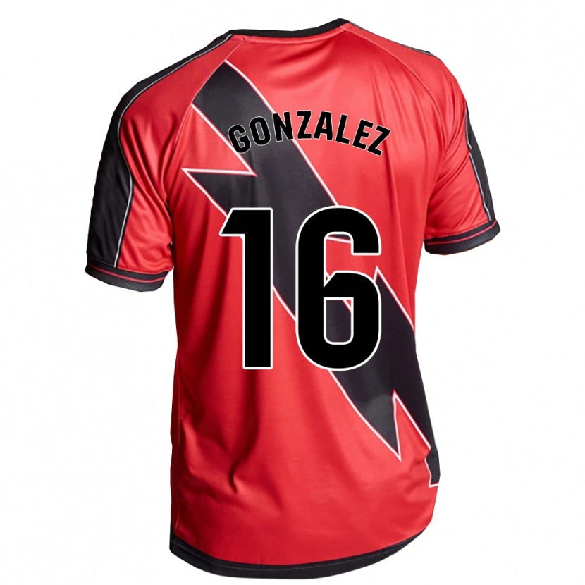 Danxen Kid Aitor González #16 Red Black Away Jersey 2025/26 T-Shirt