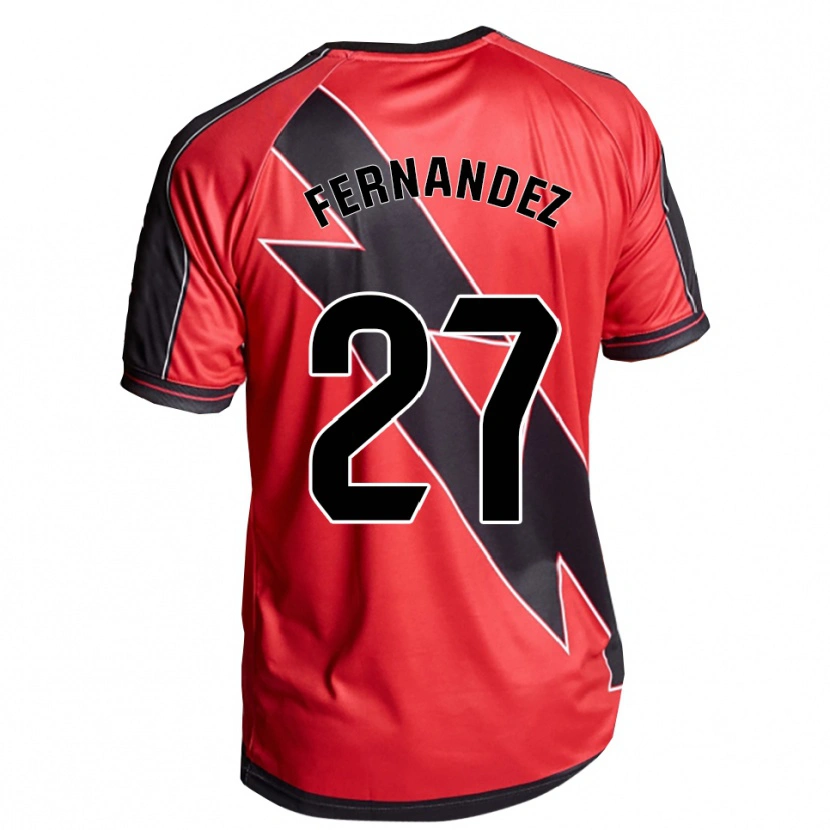 Danxen Kid Pelayo Fernández #27 Red Black Away Jersey 2025/26 T-Shirt
