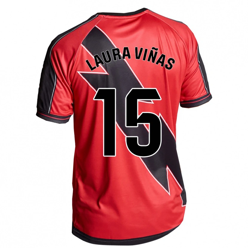 Danxen Kid Laura Viñas Herrera #15 Red Black Away Jersey 2025/26 T-Shirt