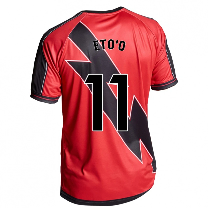 Danxen Kid Etienne Eto'o #11 Red Black Away Jersey 2025/26 T-Shirt