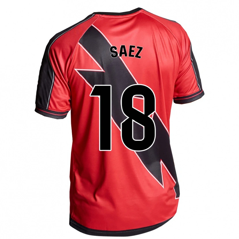 Danxen Kid Camila Sáez #18 Red Black Away Jersey 2025/26 T-Shirt
