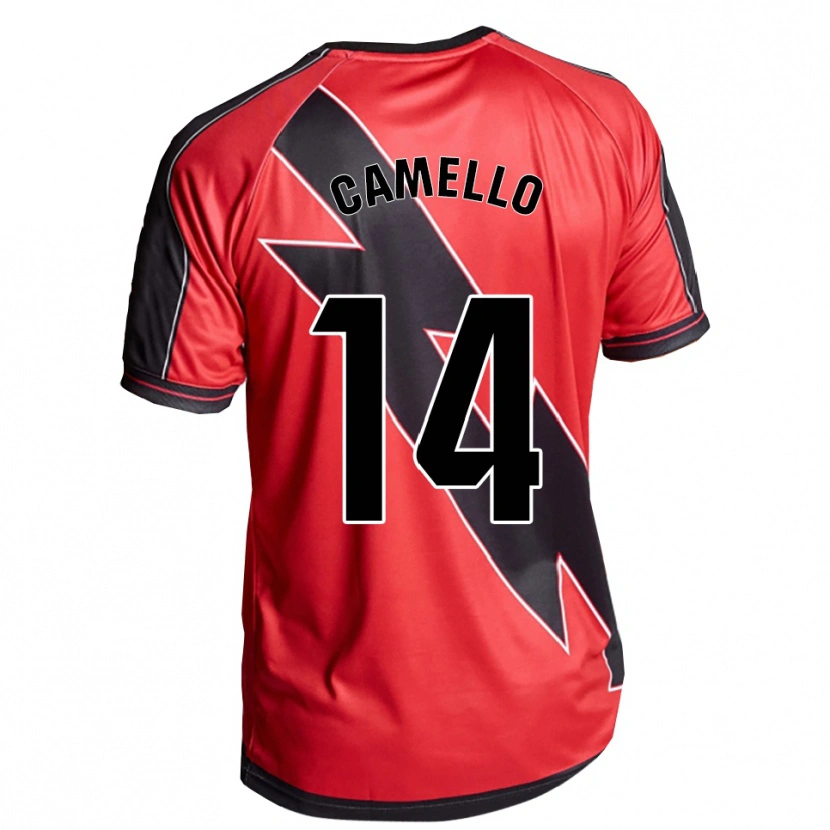 Danxen Kid Sergio Camello #14 Red Black Away Jersey 2025/26 T-Shirt