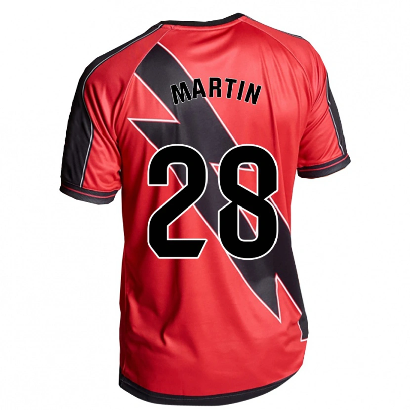 Danxen Kid Pablo Martín #28 Red Black Away Jersey 2025/26 T-Shirt