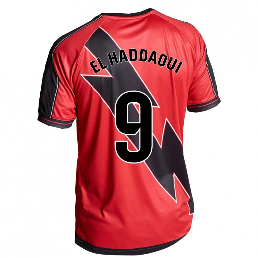 Danxen Kid Hamza El Haddaoui #9 Red Black Away Jersey 2025/26 T-Shirt